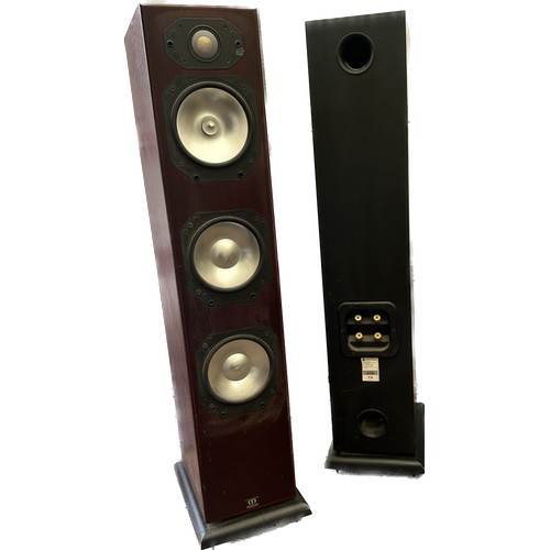 425 - Pair of Monitior audio silver 8 floor standing speakers - working order