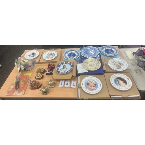 346 - Large selection of miscellaneous includes plates bottles etc