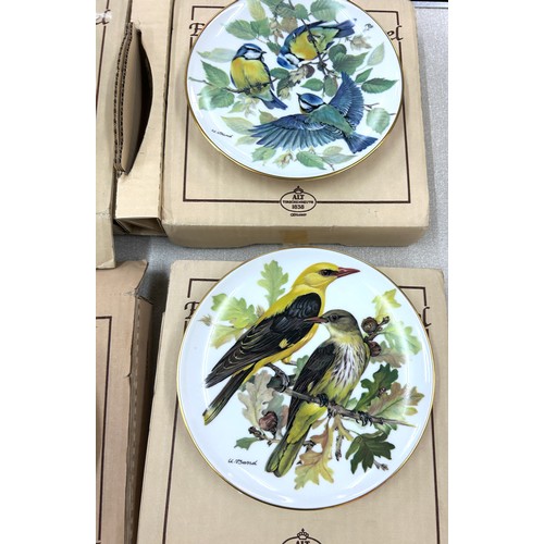 63 - Set of 8 German ALT Tirschenreuth hand painted birds collectors plate