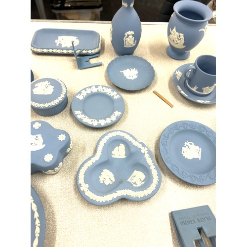 68 - Selection of Wedgwood Jasperware to include miniature vase, plates, trays etc