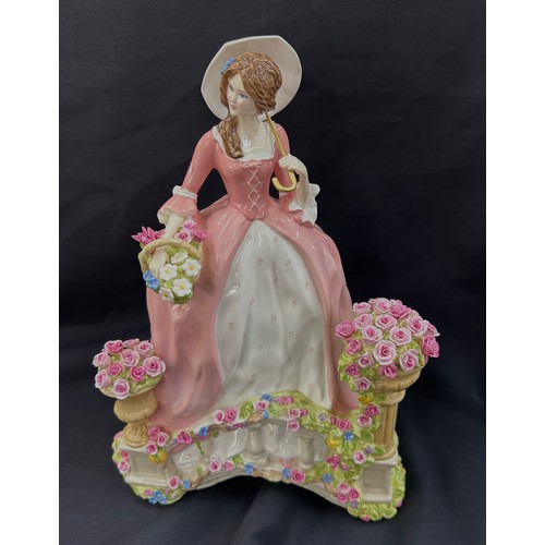 581 - Royal Staffordshire ' Spring Enchantment' limited edition figurine number 144 out of 1250 with COA