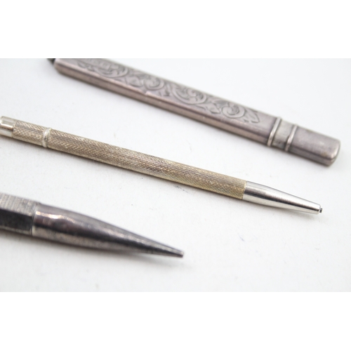 29 - 3 x .925 sterling pencils