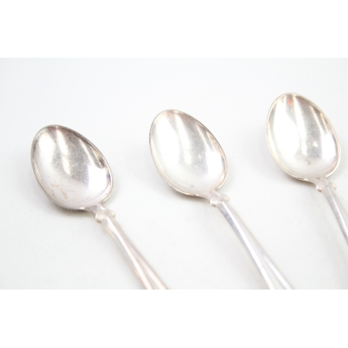 53 - 5 x .830 norway silver teaspoons maker marked NW