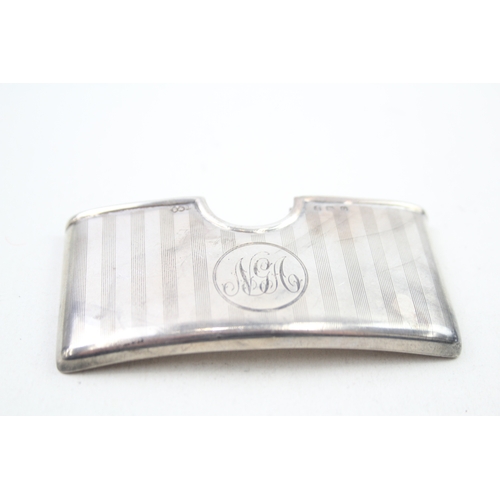 55 - .925 sterling curved calling card case