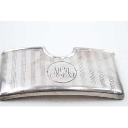 55 - .925 sterling curved calling card case