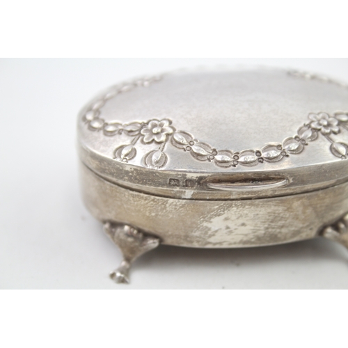 58 - .925 sterling jewellery / trinket box