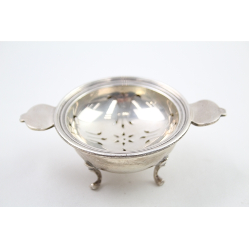 62 - .925 sterling tea strainer w/ bowl