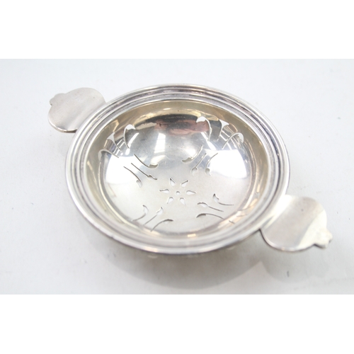 62 - .925 sterling tea strainer w/ bowl