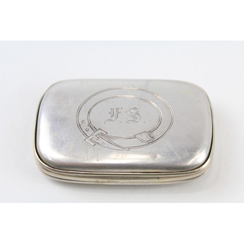 65 - .800 silver snuff box