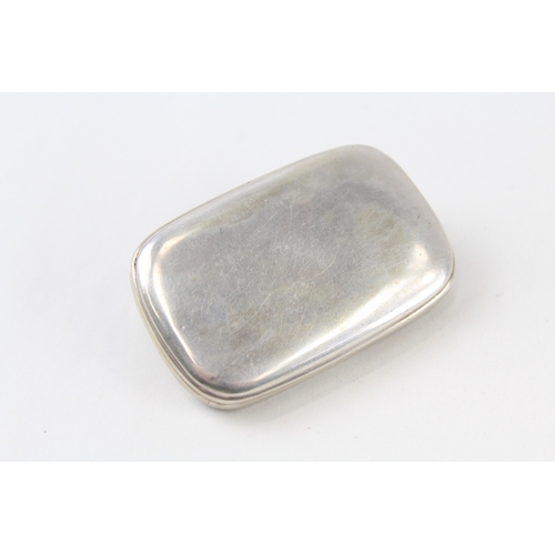 65 - .800 silver snuff box