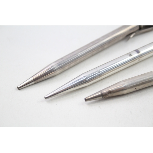 69 - 3 x .925 sterling silver pencils