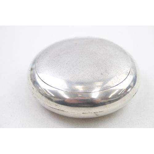 70 - edwardian .925 sterling squeeze action snuff box