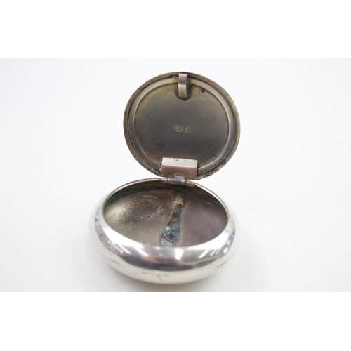 70 - edwardian .925 sterling squeeze action snuff box