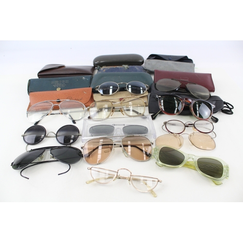 579 - Sunglasses Vintage Glasses Assorted Inc Oversized, Mid Century, Cases, Retro Lot