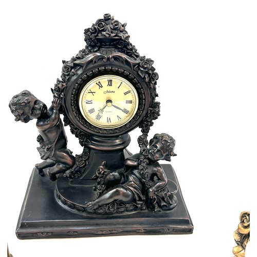 55 - Selection of three mantle clocks, battery operated
