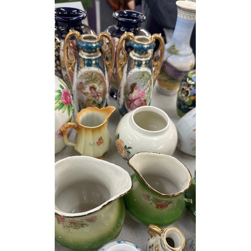 379 - Large selection of assorted jugs and vases a/f