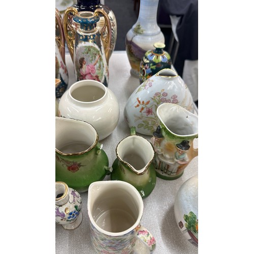 379 - Large selection of assorted jugs and vases a/f