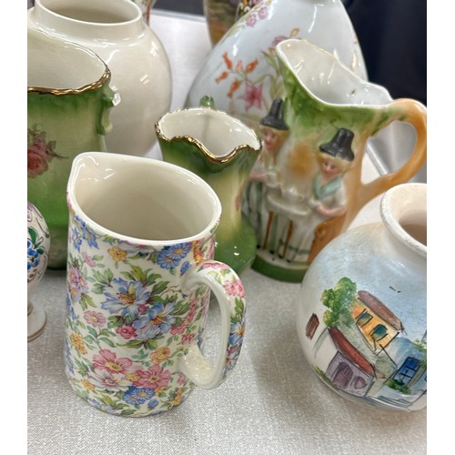 379 - Large selection of assorted jugs and vases a/f