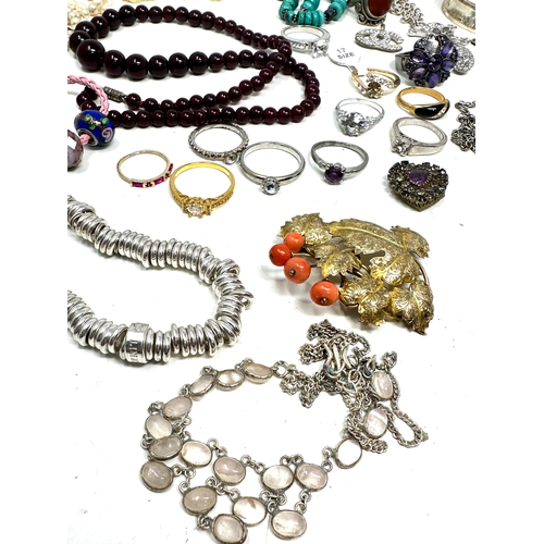 336 - selection of vintage & later costume jewellery weight 460g