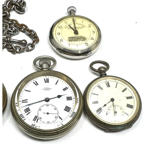 349 - 4 antique / vintage pocket watches untested