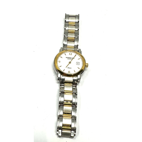 365 - Raymond Weil Genève Saxo 9420 Date Ladies Quartz wristwatch the watch is working