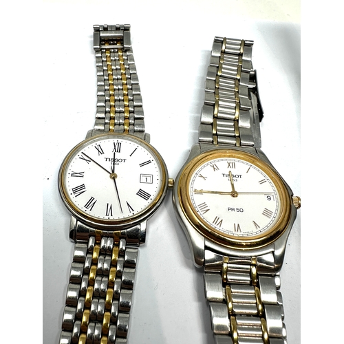 366 - 4 gemts quartz wristwatches tissot 1853 & seiko untested