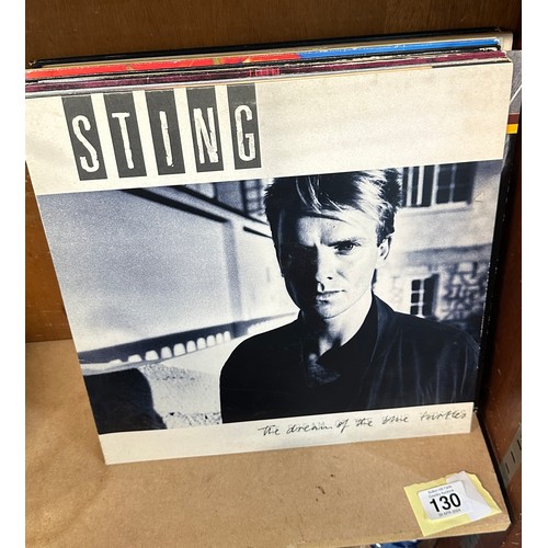 130 - Large selection of records includes Sting, Carly Simon etc