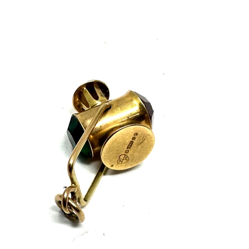 120 - Vintage 9ct gold lantern charm weight 1.9g