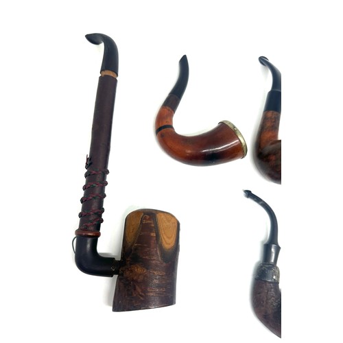 468 - Selection of vintage smoking pipes