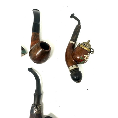 468 - Selection of vintage smoking pipes