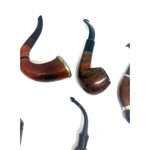 468 - Selection of vintage smoking pipes