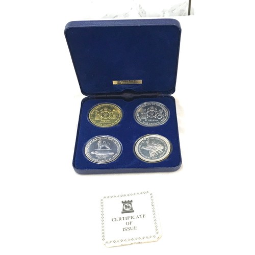 467 - Pobjoy Mint set of 4, 25th anniversary Crown coins in a presentation set