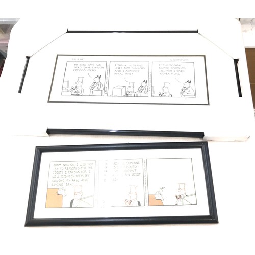59 - Scott Adams, 20th century, Dilbert cartoon print, limited edition no. 766/850, signed in pencil to t... 