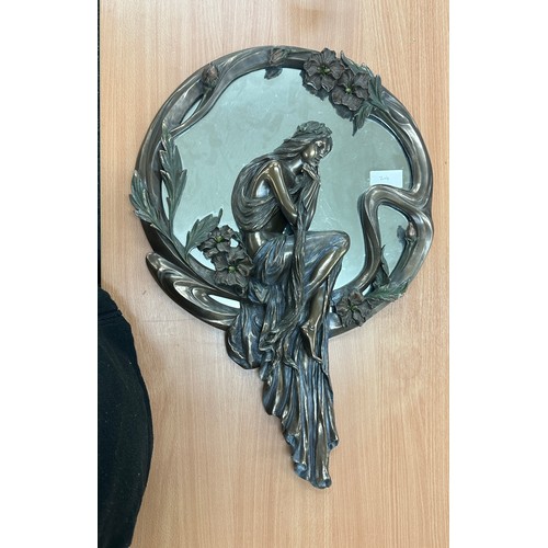 44 - Framed mirror, approximately measures approximately 28 x 30 inches