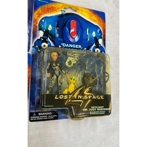 88 - Original boxed Lost in Space, Dr Smith, Dr Judy Robinson x 2, Major Don West x 2