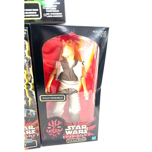 103 - Star Wars Stao, Star Wars Episode I C-3PO, Jar Jar Binks, all 3 in original packaging