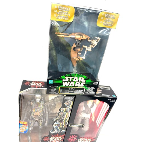 103 - Star Wars Stao, Star Wars Episode I C-3PO, Jar Jar Binks, all 3 in original packaging