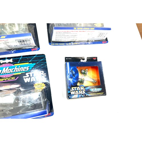 81 - Micro machines Star Wars Empire strikes back, Star Wars, Return of the Jedi, Mars Guo's Podracer, al... 