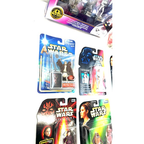 104 - Star Wars 4 figure stampers,  Kenner Star Wars figures Leia, Luke Skywalker, Princess Leia and Ewok,... 