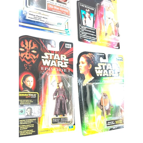 104 - Star Wars 4 figure stampers,  Kenner Star Wars figures Leia, Luke Skywalker, Princess Leia and Ewok,... 