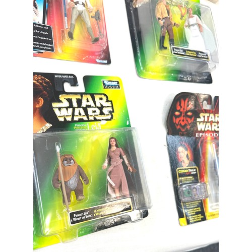 104 - Star Wars 4 figure stampers,  Kenner Star Wars figures Leia, Luke Skywalker, Princess Leia and Ewok,... 