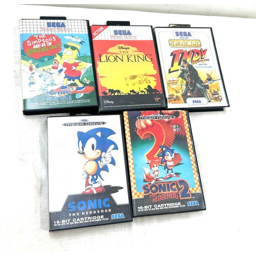 100 - Selection vintage Sega Mega Drive, Sega Master system, Sega US Gold computer games, all untested som... 