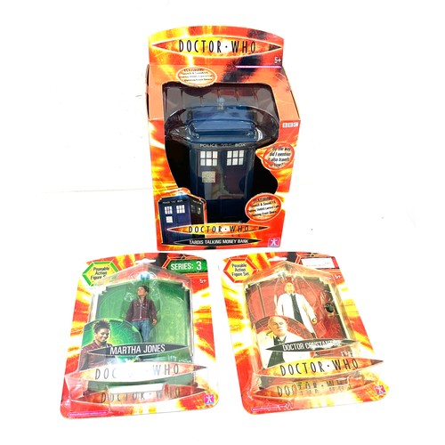 89 - Doctor Who boxed Tardis talking money box, Doctor Who series 3 Martha Jones, Doctor Constantine