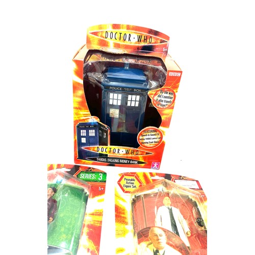 89 - Doctor Who boxed Tardis talking money box, Doctor Who series 3 Martha Jones, Doctor Constantine