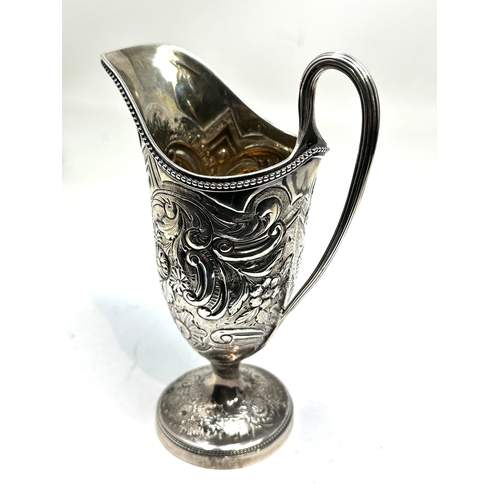 12 - fine heavy georgian silver cream jug london silver hallmarks weight approx 200g