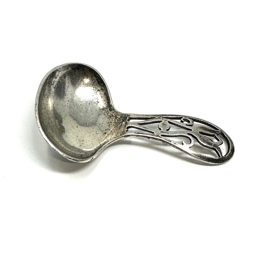 15 - Antique silver tea caddy spoon birmingham silver hallmarks