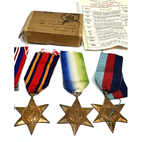 445 - Boxed ww2 atlantic star medal group