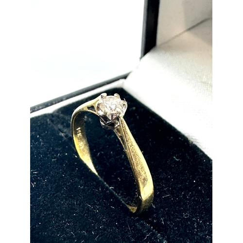 147 - 18ct gold diamond ring weight 1.6g