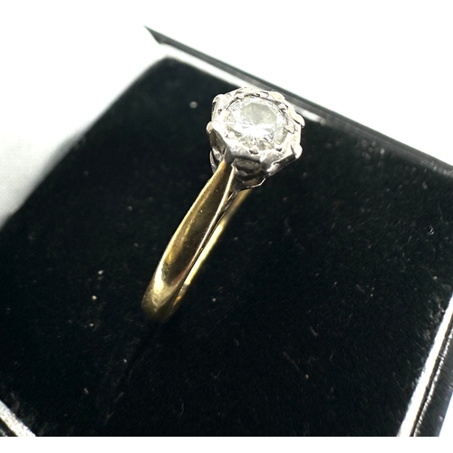 161 - 18ct gold diamond ring weight 3.3g