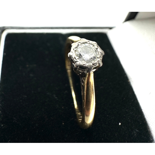 161 - 18ct gold diamond ring weight 3.3g